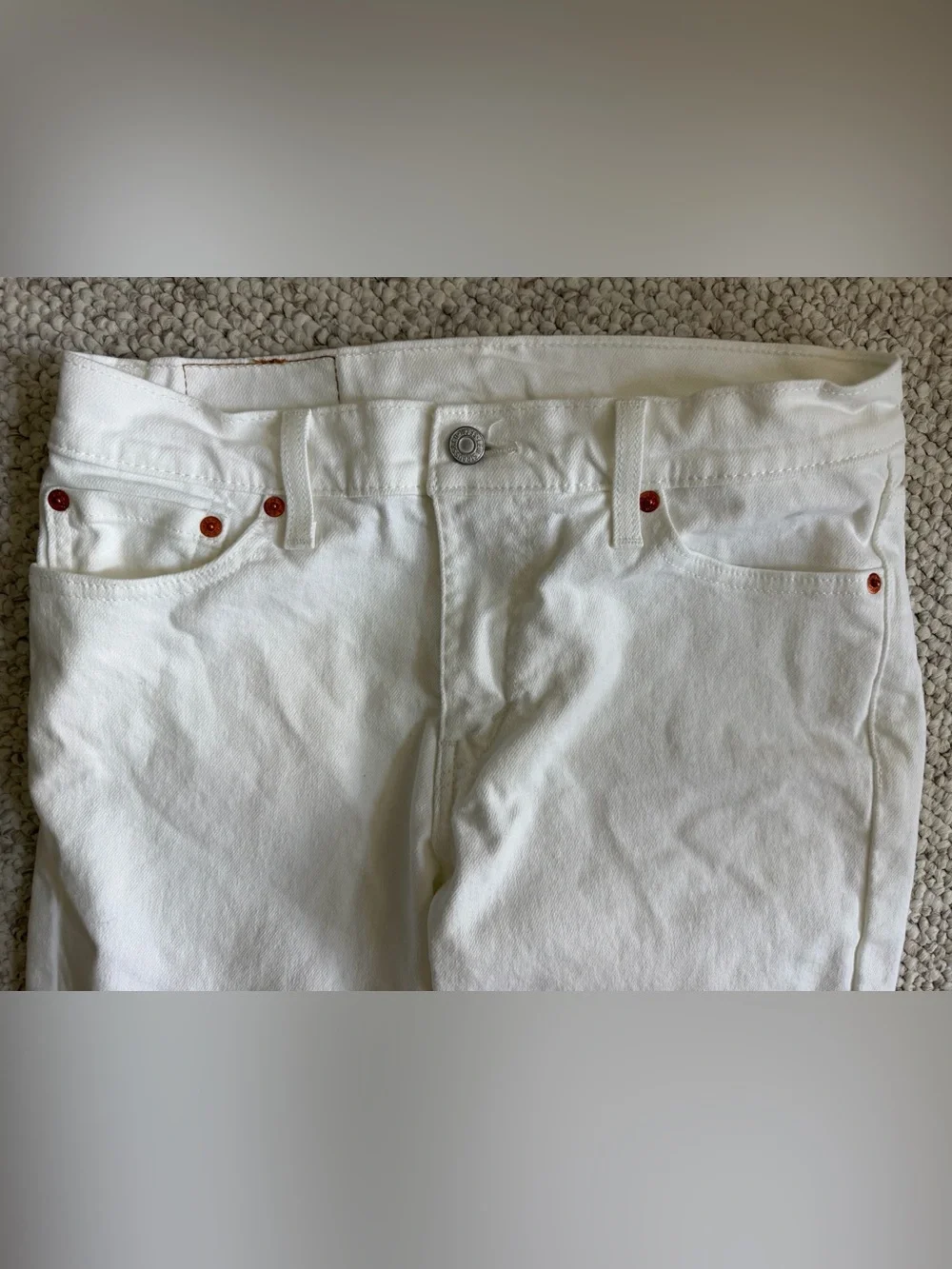 Levi's Men's 511 Slim Fit Straight Leg Jeans, White, 30x30
